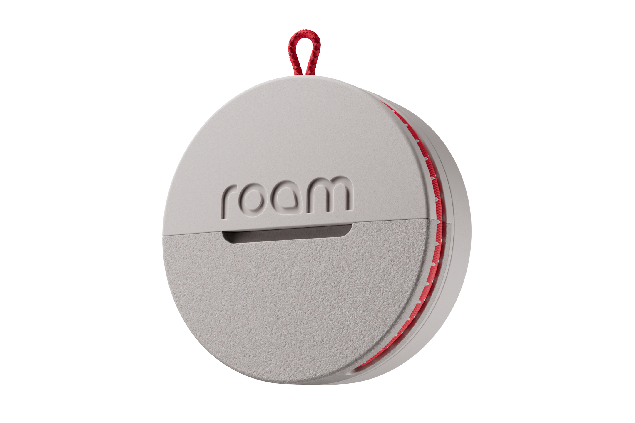 Front. Roam - Roam 3-in-1 Tracker - Bluetooth Item Locator, Keys/Luggage/Pet Gear, iOS or Android Find My, Waterproof, 1-Pack, Grey - Grey.