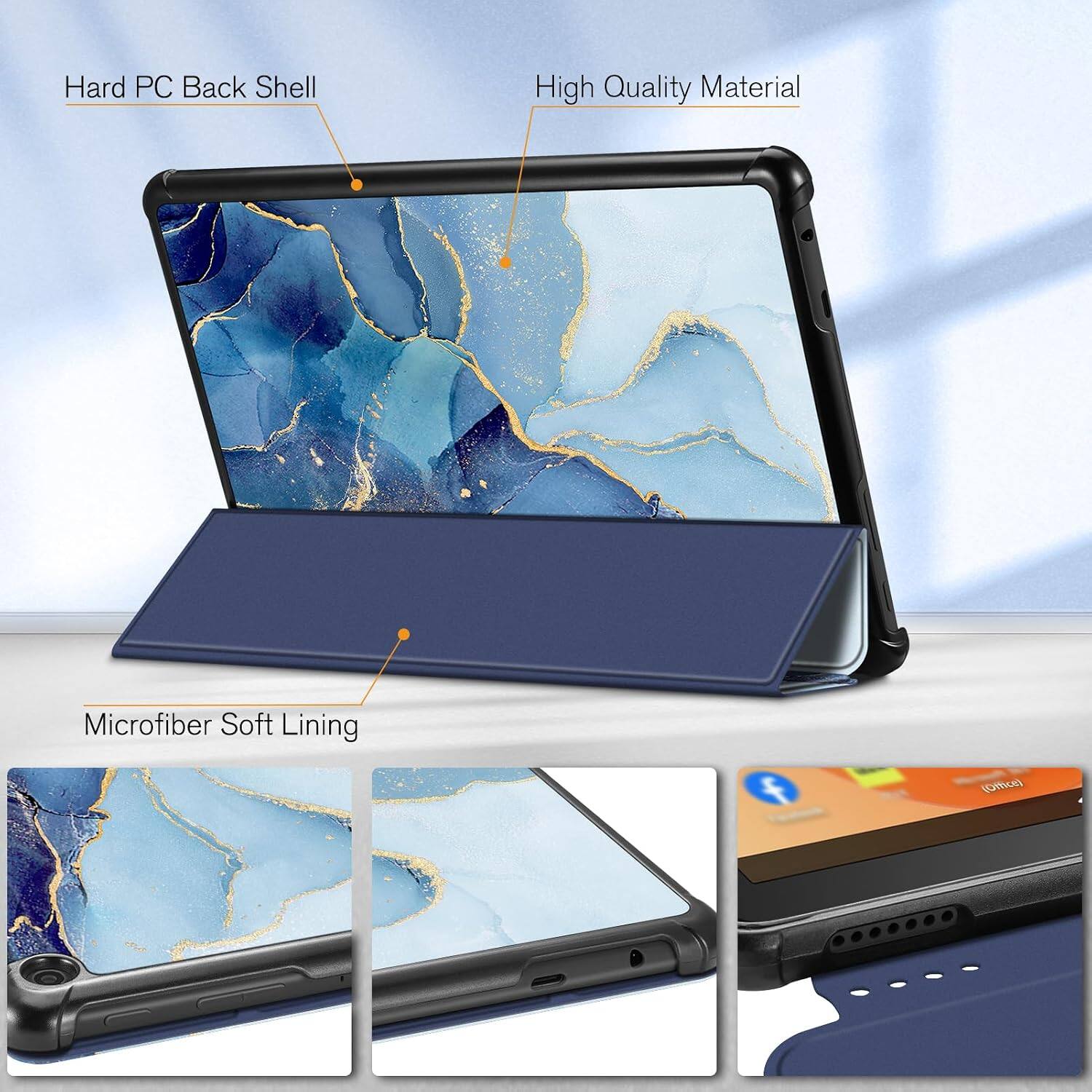 Hard PC Back Shell  
High Quality Material  
Microfiber Soft Lining  
(Office)