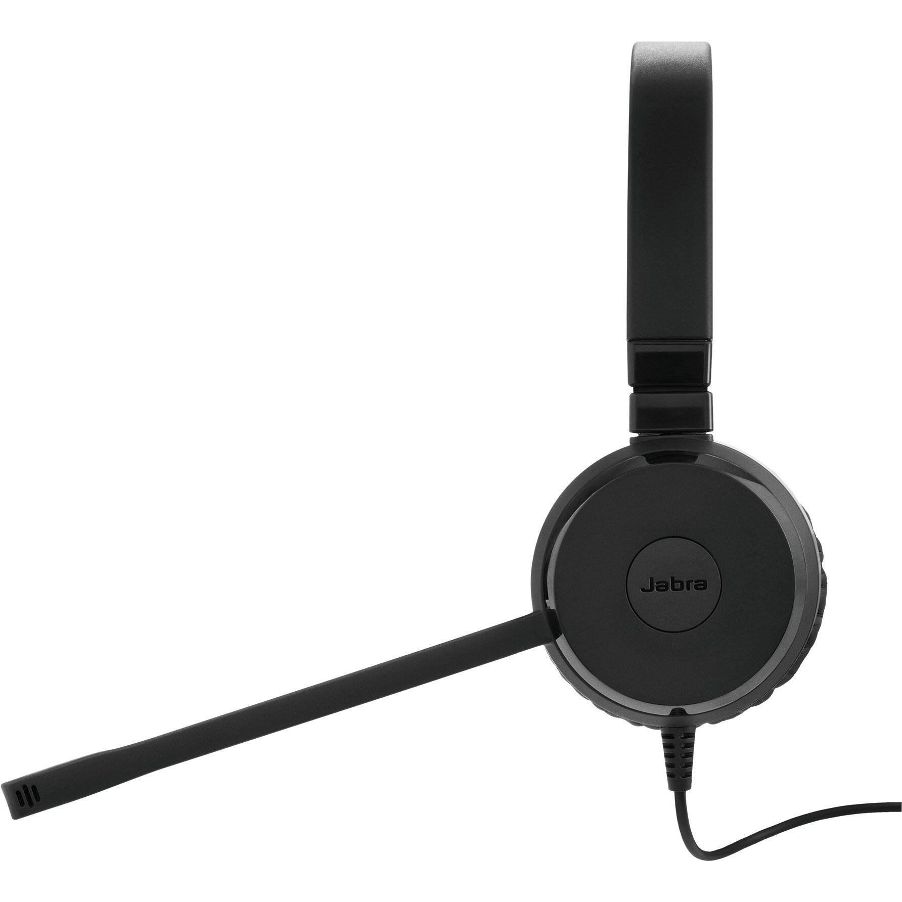 Alt View 3. Jabra - Jabra Evolve 30 II Headset - Stereo - Mini-phone (3.5mm) - Wired - Over-the-head - Binaural - Circumaural - 3.94 ft - Red.