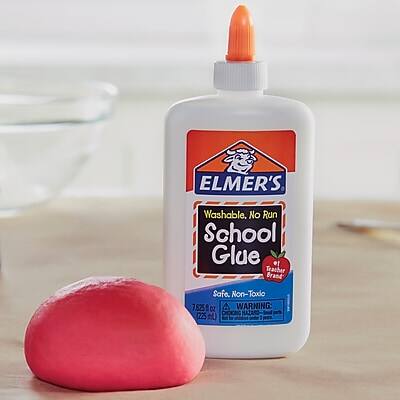 ELMER'S  
Washable, No Run School Glue  
Teacher Brand  
Soft, Non-Toxic  
7525 fl oz (225 ml)  
WARNING: