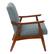 Left. OSP Home Furnishings - Davis Mid-Century Fabric Armchair - Klein Sea.