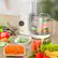 Alt View 3. VAVSEA - 6 Cup Food Processor Vegetable Chopper Stainless Steel Blades BPA Free White - white.