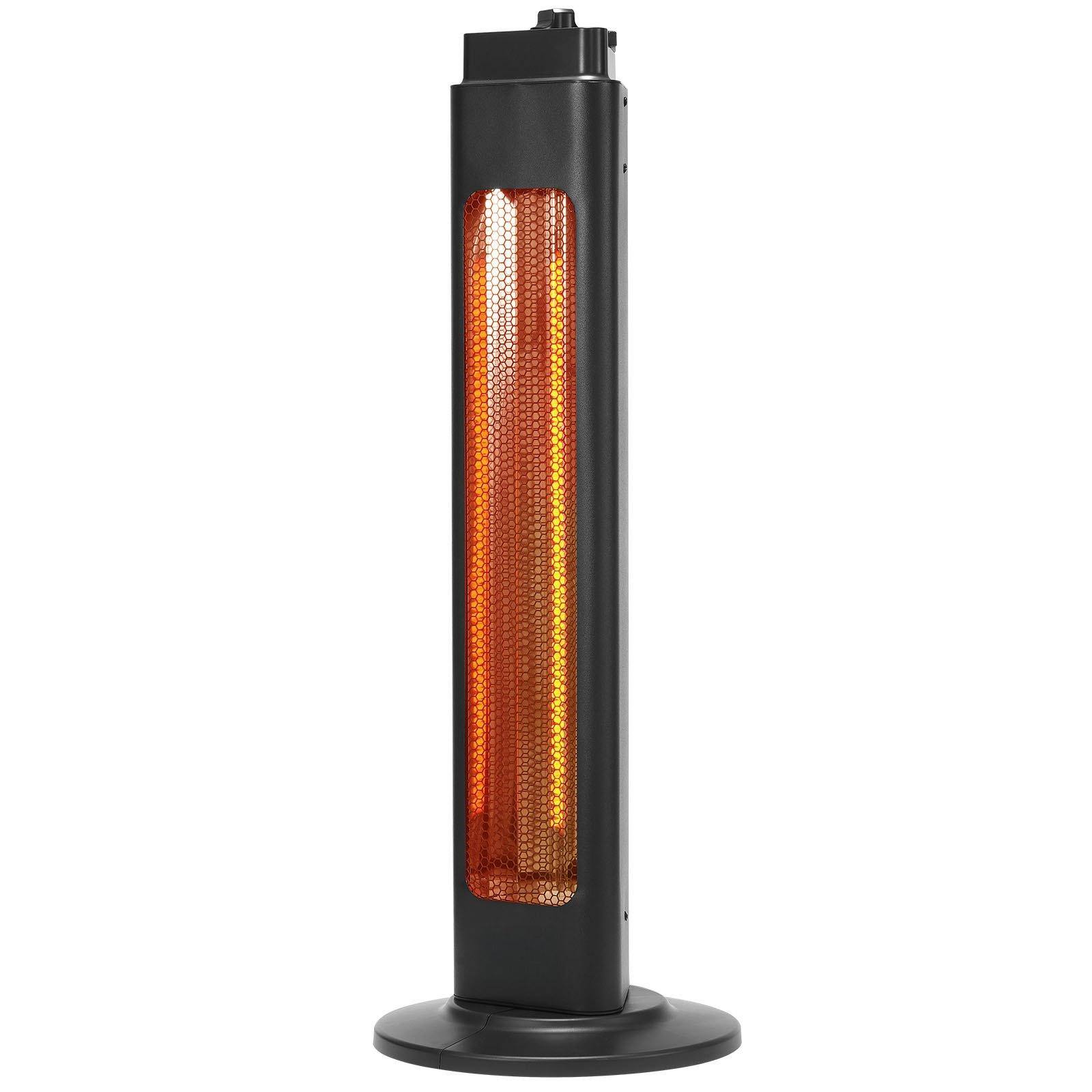 Alt View 8. Glintex - Electric Space Heaters 1500W Infrared Heater Remote Control 3 Speeds 24H Timer Safety Protections Indoor Outdoor Use - Black.