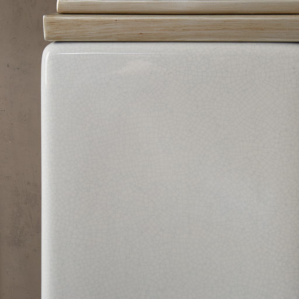 Angle. Luckbyte - Rectangular Ceramic Table Lamp.