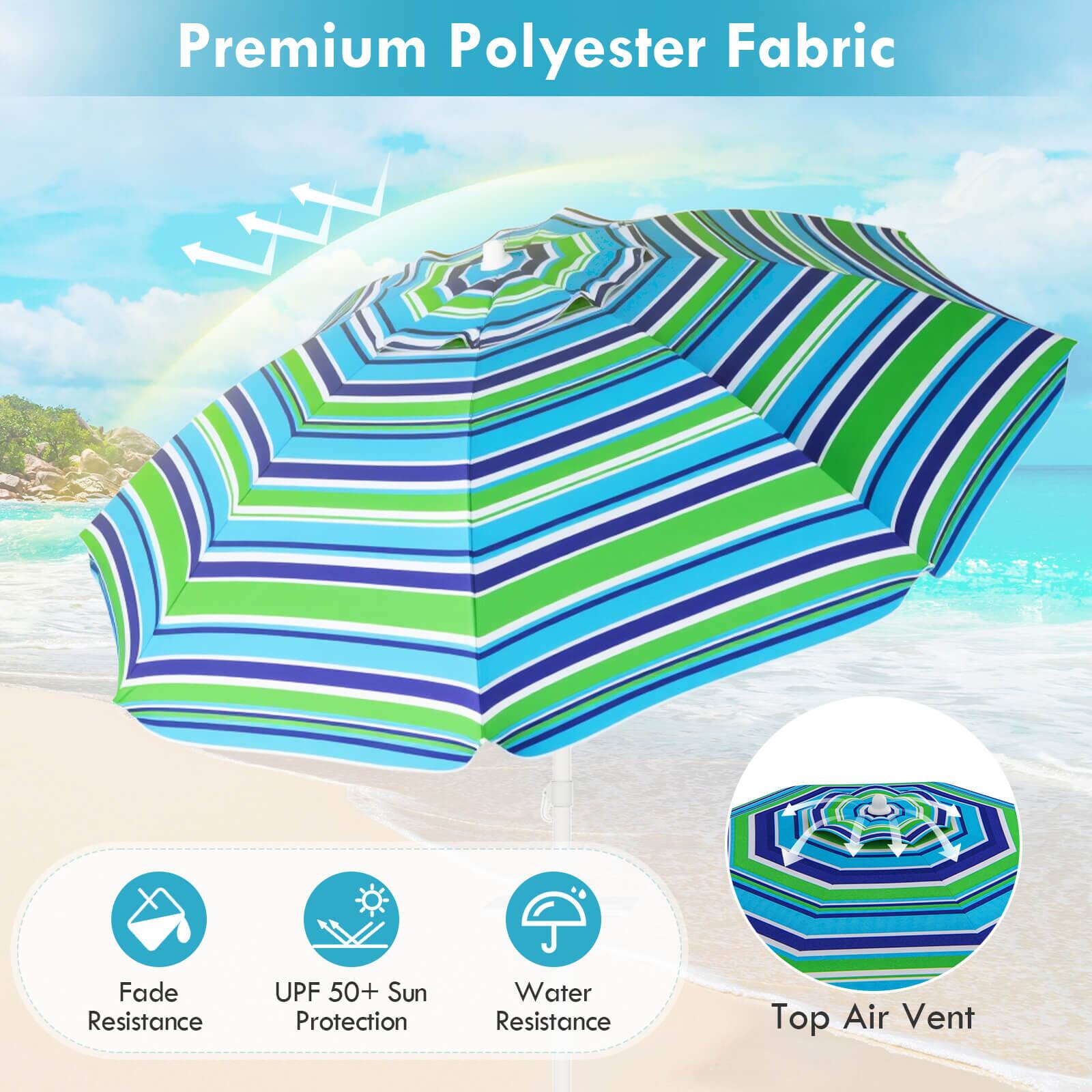 Premium Polyester Fabric, Fade Resistance, UPF 50+ Sun Protection, Water Resistance, Top Air Vent