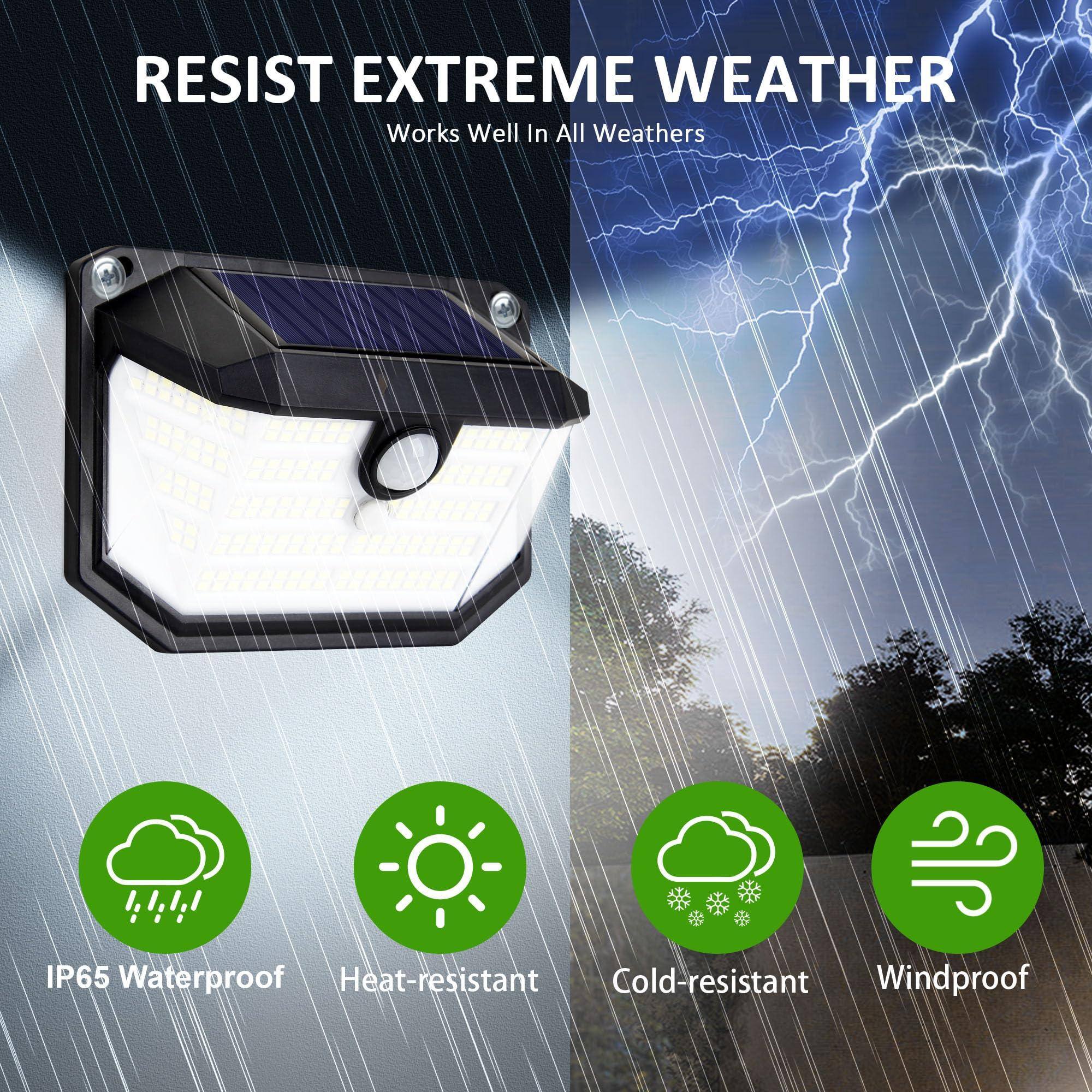 RESIST EXTREME WEATHER  
Works Well In All Weathers  

IP65 Waterproof  
Heat-resistant  
Cold-resistant  
Windproof