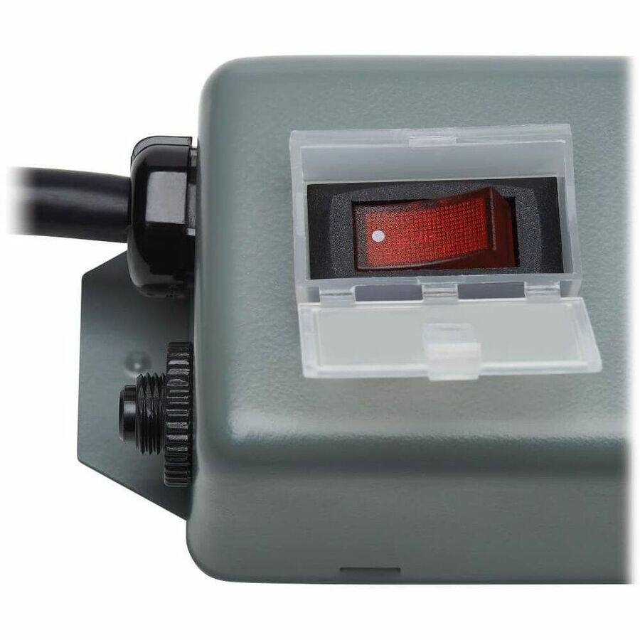 Alt View 7. Tripp Lite - Eaton Tripp Lite Series Industrial Power Strip, 4-Outlet, 6 ft. (1.8 m) Cord, Locking Switch Cover - NEMA 5-15P - 4 NEMA - Blue/Gray.