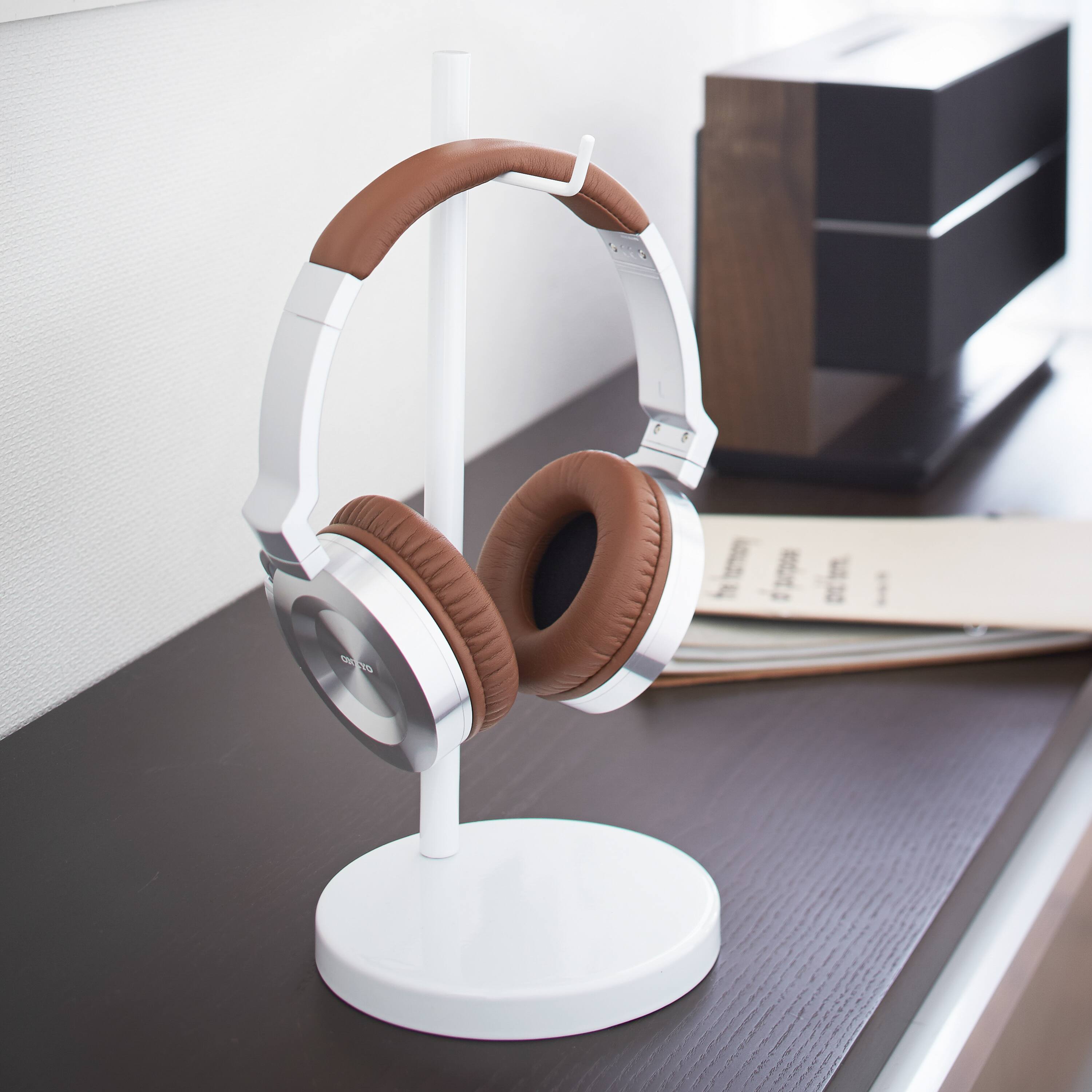 Back. Yamazaki Home - Headphone Stand - Steel.