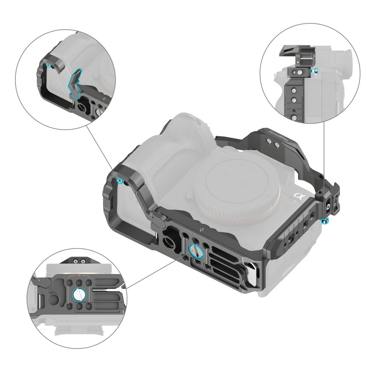 Alt View 5. Smallrig - SmallRig SMLRG HL QCK REL CAGE.