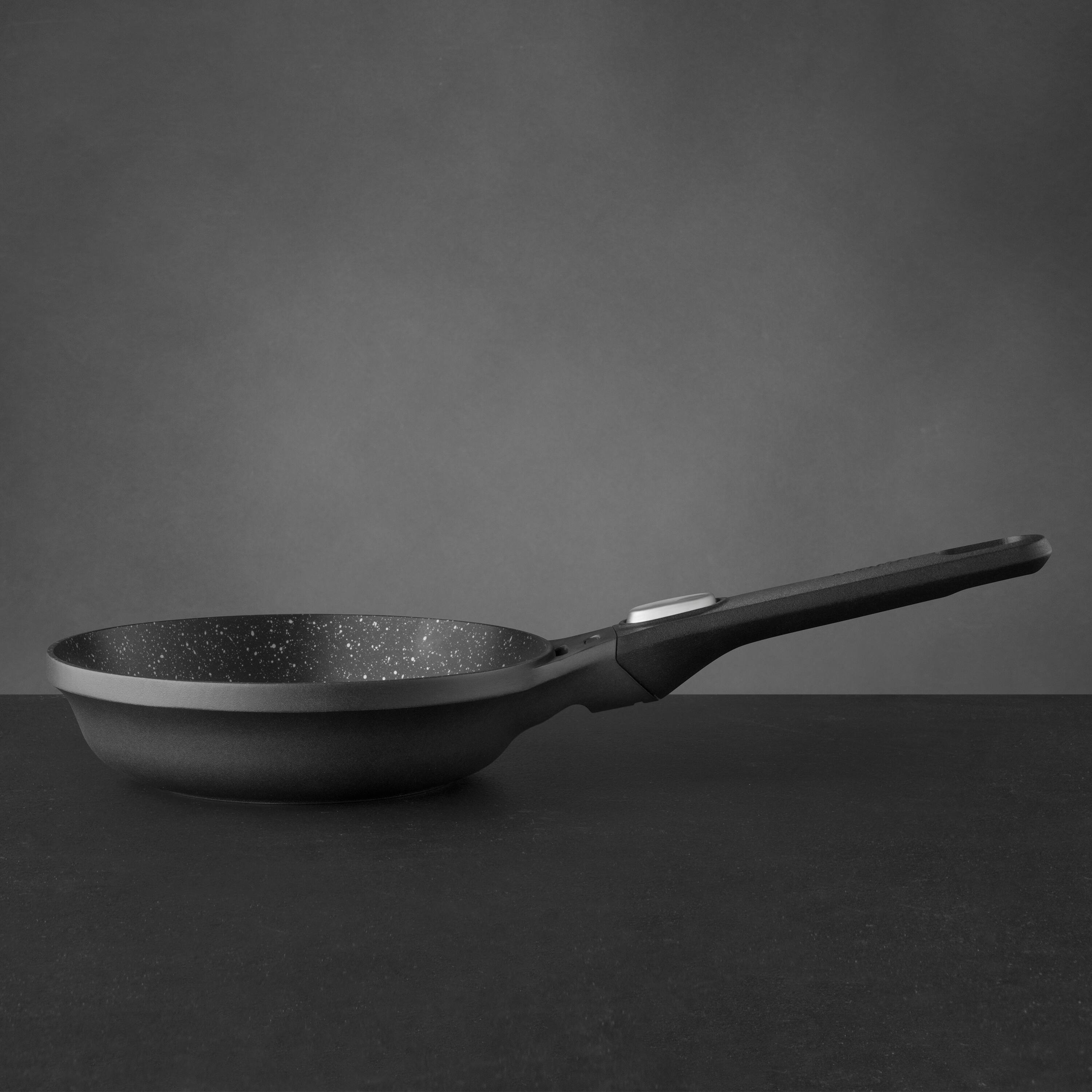 Back. BergHOFF - BergHOFF GEM Nonstick Aluminum 8" Fry Pan, Detachable Handle - Black.