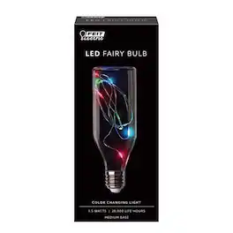 FEIT ELECTRIC - Feit Bottle E26 (Medium) LED Bulb Multi-Colored 11 Watt Equivalence 1 pk