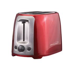 Brentwood - 2 Slice Cool Touch Toaster and Stainless Steel - Red