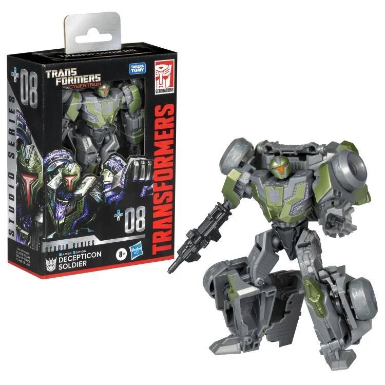CNPEAIS TAKARA TOMY TRANSFORMERS CYBERTRON 08 GENERATIONS SERIES STUDIO SERIES GITW 8+ 08 TRANSFORMERS DECEPTICON SOLDIER