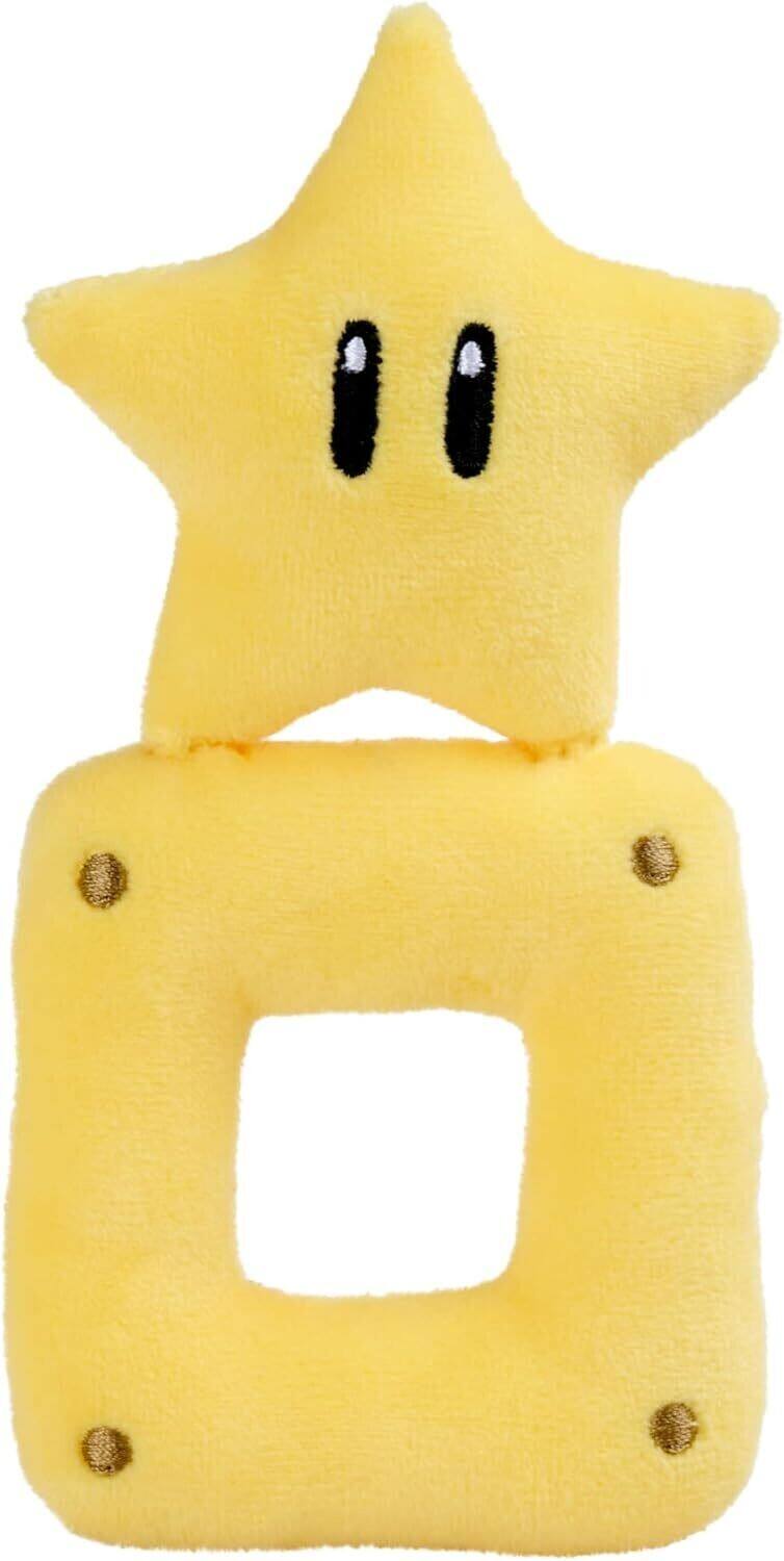 Alt View 1. Jada Toys - Super Mario - Baby 6" Plush Star with Rattle for Infants   - COLLECTIBLES - Multicolor.