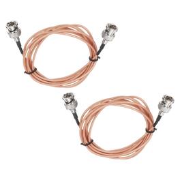 Unique Bargains - 2pcs 6.56FT 3G-SDI Cable BNC Male to Male HD-SDI RG179 Coaxial Video Jumper for CCTV Monitor - Orange