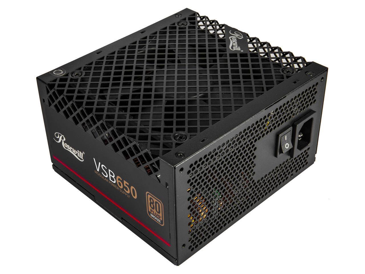 Rosewill VSB650 VSB MODULAR POWER SUPPLY 80 PLUS BRONZE