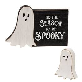 BreeBe - 2/Set It's Spooky Season Block w/Ghost Sitter - Black, White