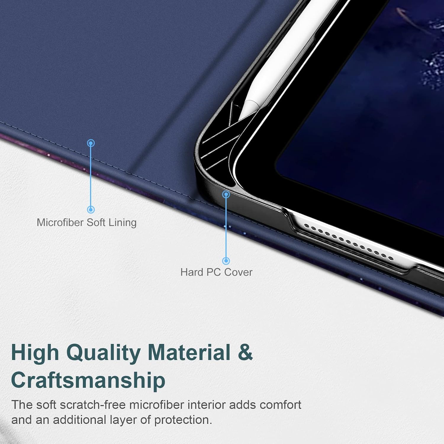 Microfiber Soft Lining  
Hard PC Cover  
High Quality Material & Craftsmanship  
The soft scratch-free microfiber interior adds comfort and an additional layer of protection.
