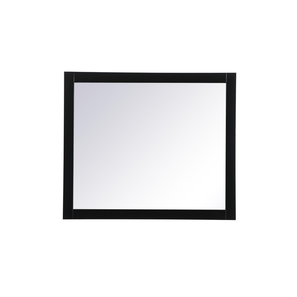 Alt View 5. Elegant Decor - Aqua vanity mirror 42x36 inch in black - Black.
