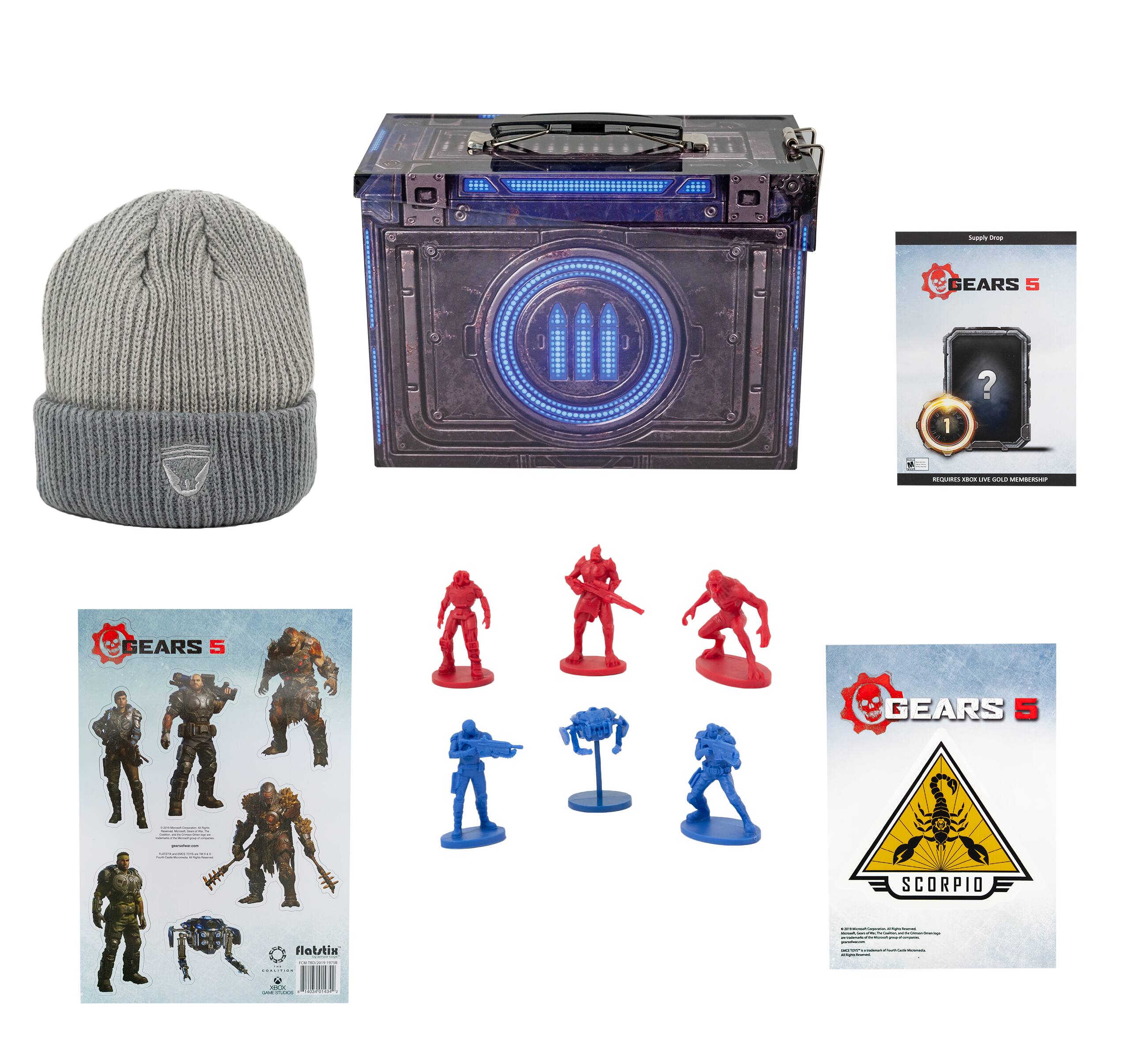 Toynk - Gears of War 5 Collector's Looksee Bundle with Exclusive Ammo Tin Packaging and DLC - Multi-Colored