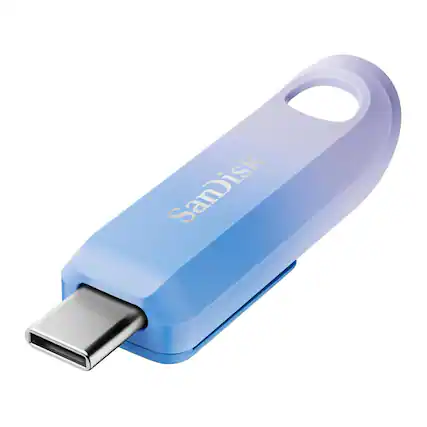 Front. SANDISK - SanDisk 1TB Creator Series USB-C Flash Drive - Blue.