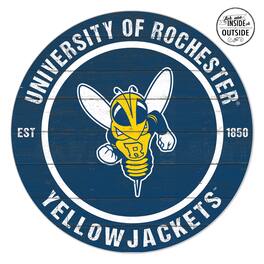 Jardine - Rochester Yellow Jackets 20" x 20" Indoor/Outdoor Circle Sign - Navy