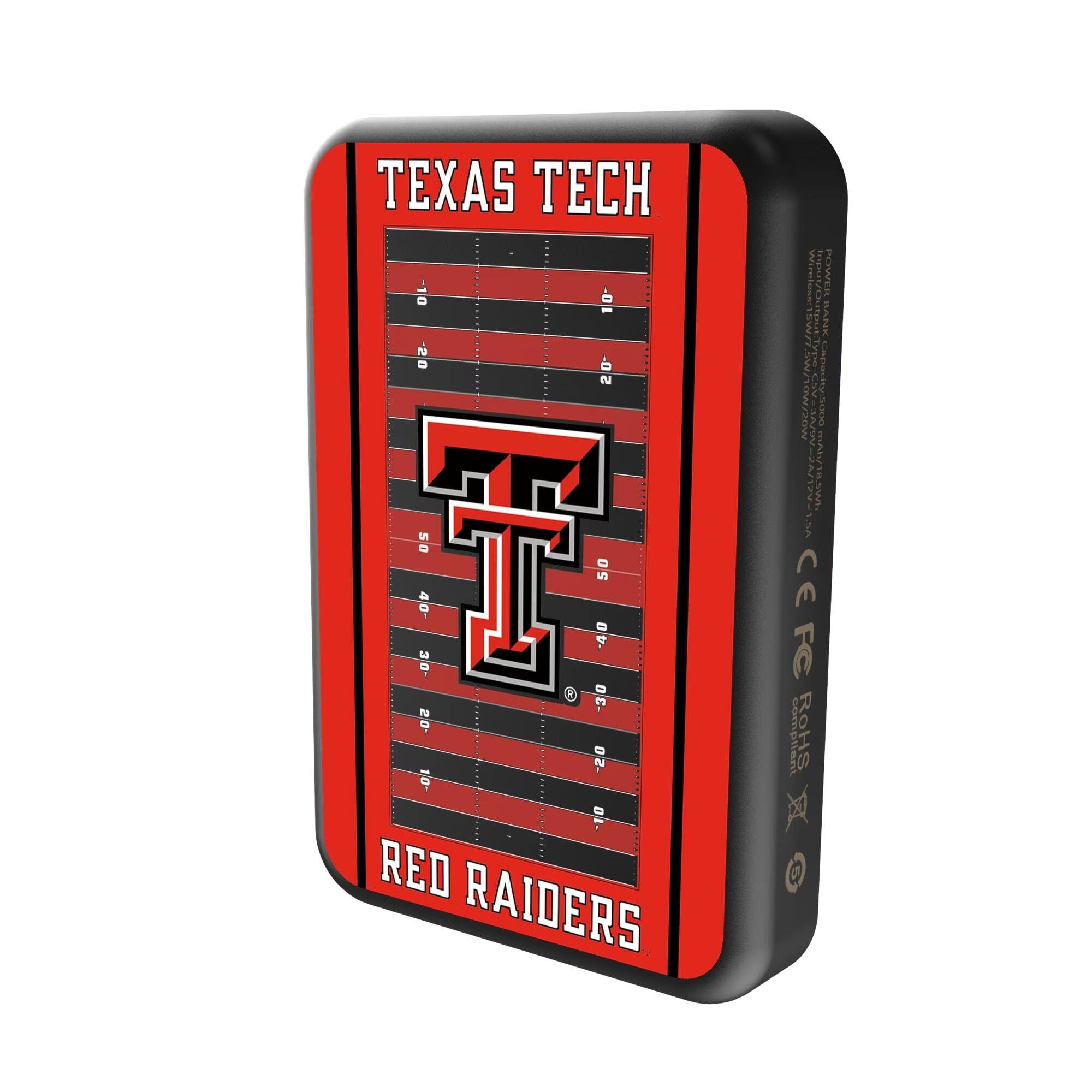 TEXAS TECH  
RED RAIDERS  

ID 0-02.20  
T 50 50 40 -40 DE C -30 20 -20 10 01-  

gs2hilgkn  
PEWAER Wireles/12w/7 BANK  

M ELO Lagartty  
wnOwDON  

CAVL OOUS NINE- SUS mAN/18.Sw  

SA CE FC compliant RoHS X C