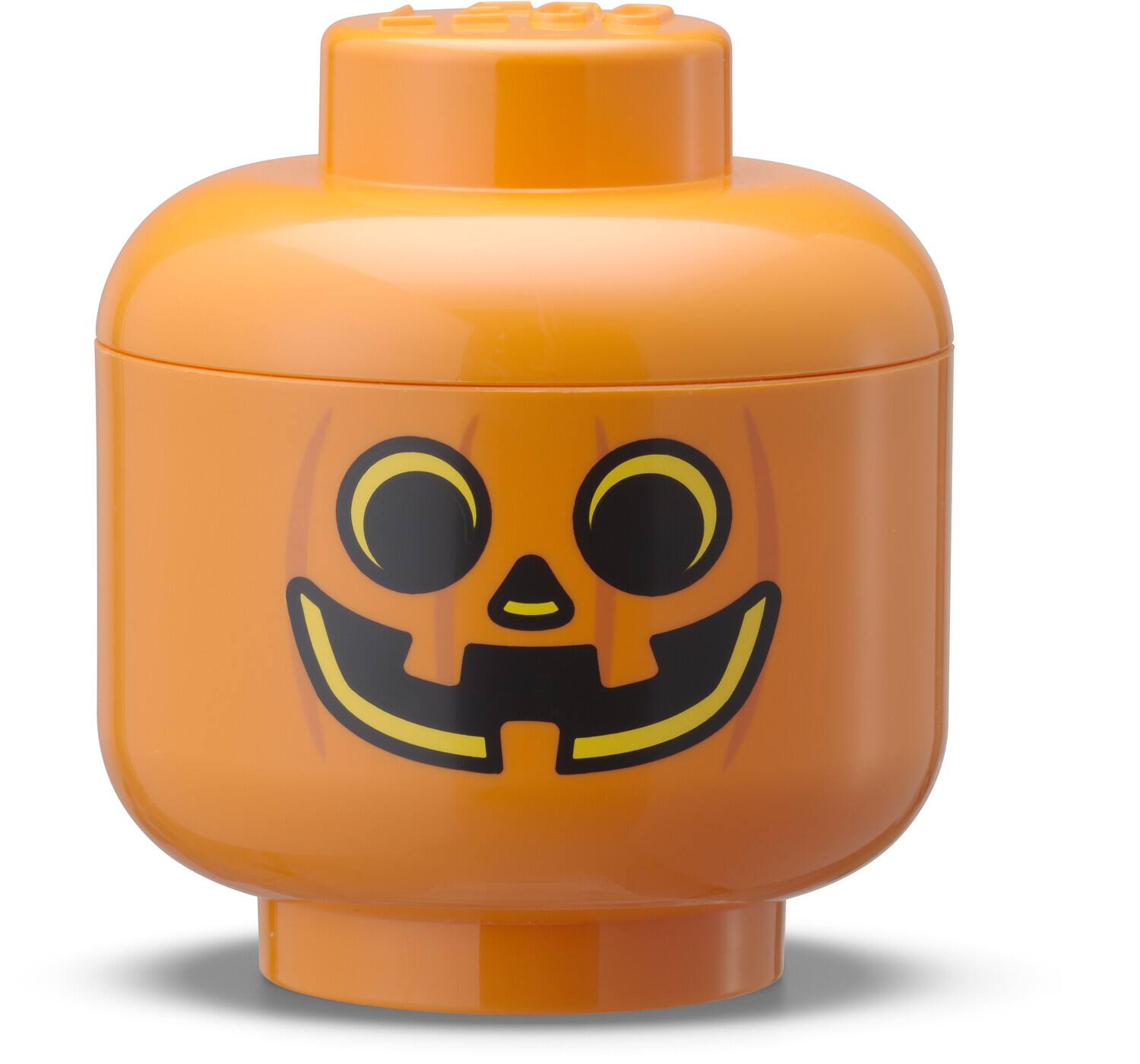 Alt View 1. Room Copenhagen - LEGO Mini Stackable Storage Head, Pumpkin   - COLLECTIBLES - Multicolor.