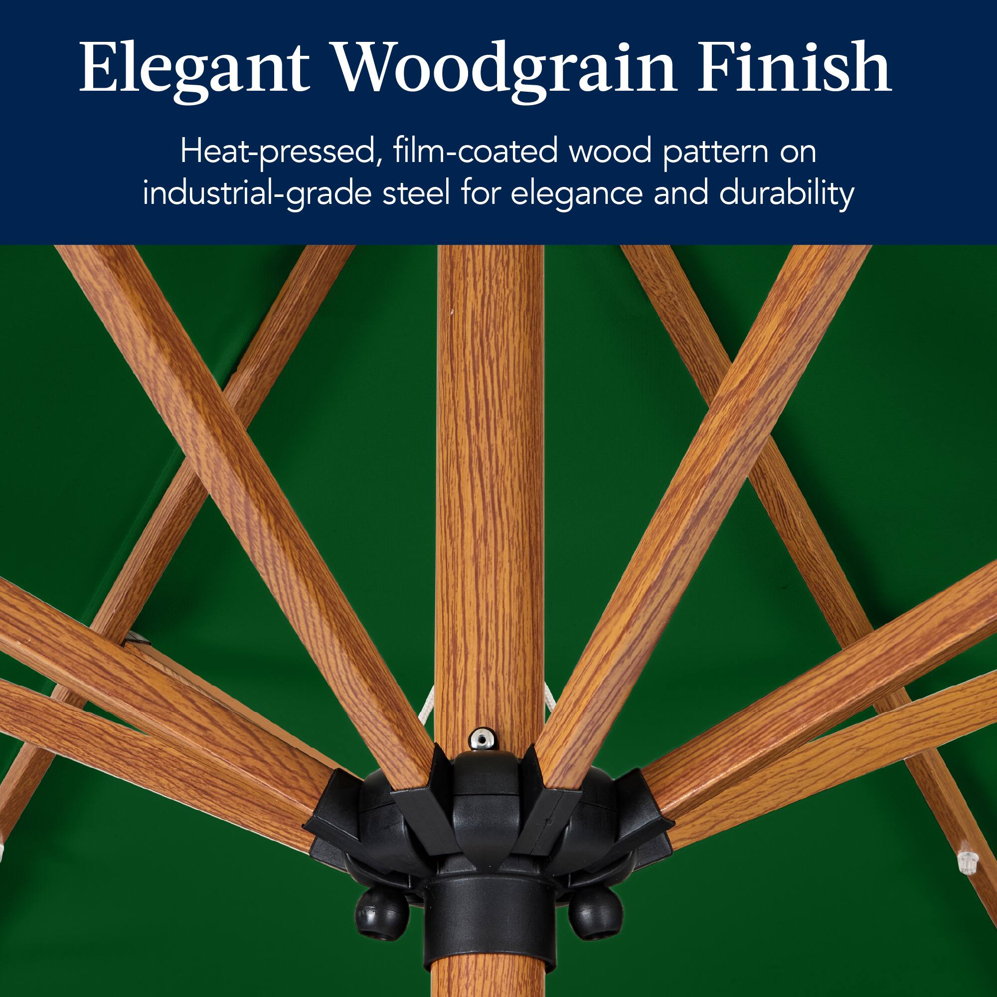 Elegant Woodgrain Finish

Heat-pressed, film-coated wood pattern on industrial-grade steel for elegance and durability.
