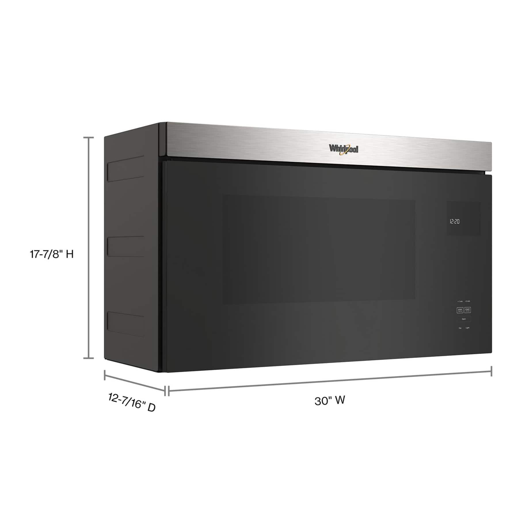 Alt View 11. Whirlpool - 1.1 Cu. Ft. Over-the-Range Microwave with Flush Built-in Design - Stainless Steel.