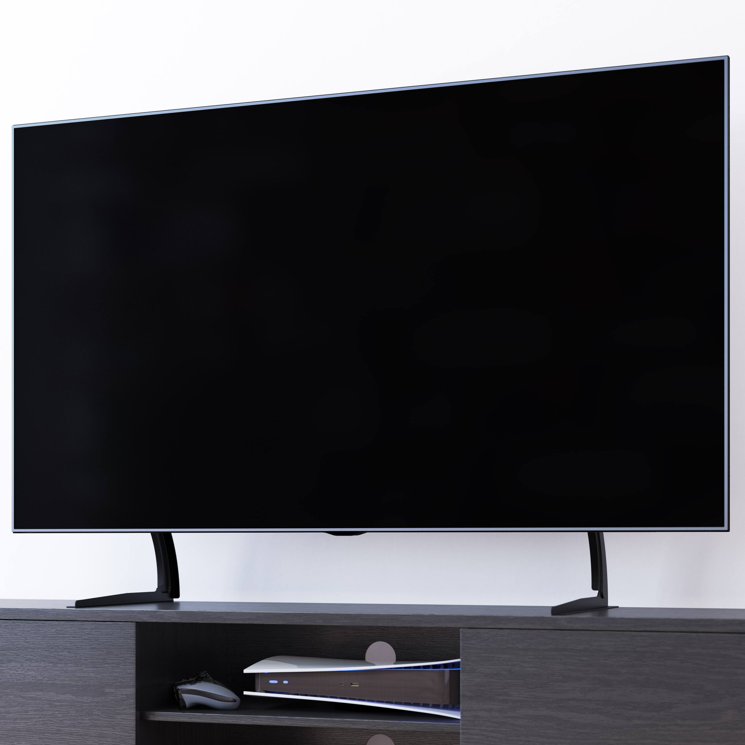 Alt View 1. CorLiving - CorLiving Base Stand for TV's up to 70" - Black.