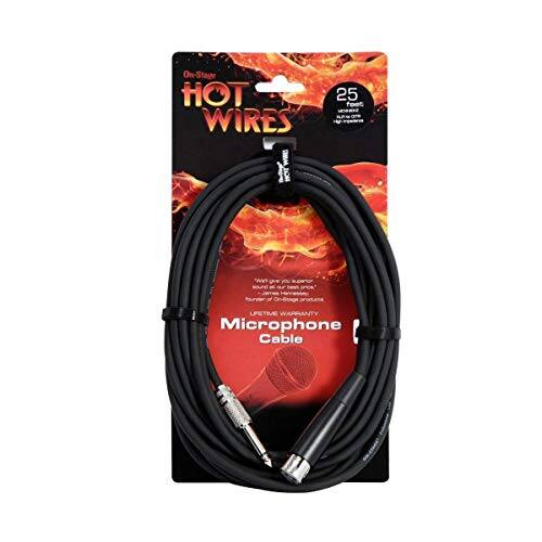 On-Stage HOT WIRES 25 foot HOT WIRES Microphone Cable
