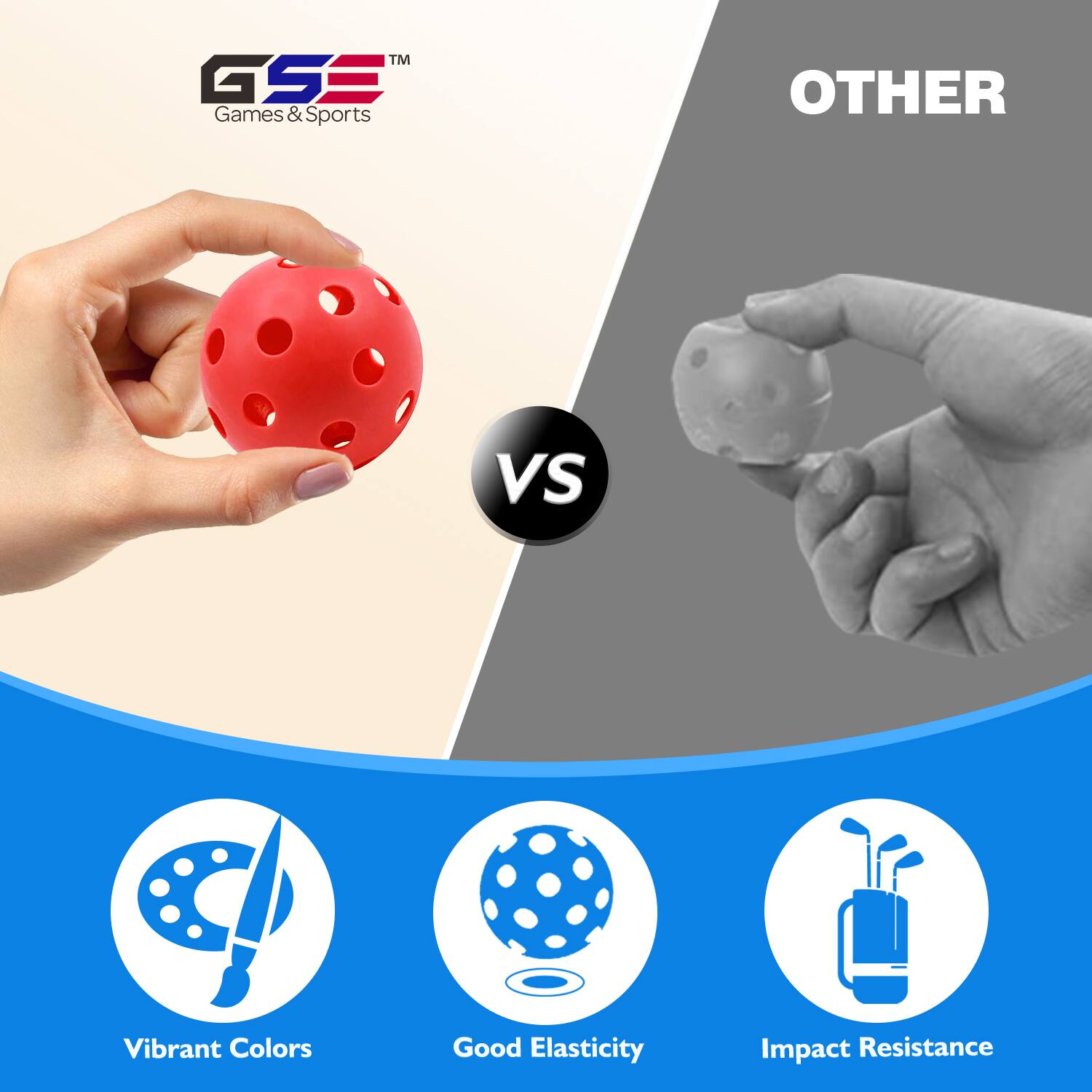 TM GSS Games & Sports OTHER VS Vibrant Colors Good Elasticity Impact Resistance