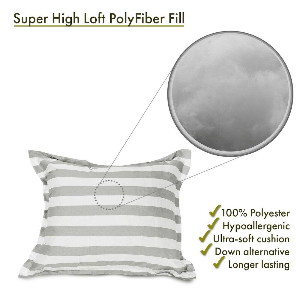 Super High Loft PolyFiber Fill

- 100% Polyester
- Hypoallergenic
- Ultra-soft cushion
- Down alternative
- Longer lasting
