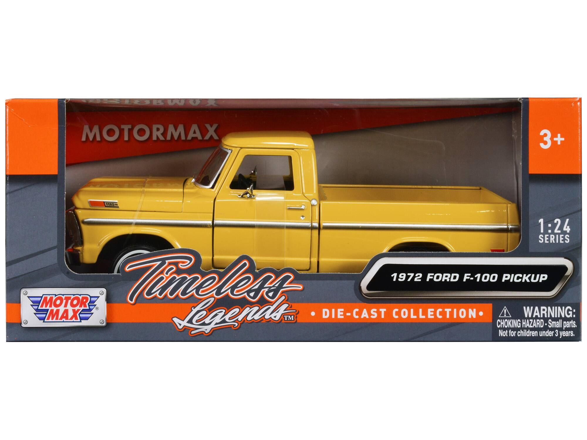 "1972 Ford F-100 Pickup Truck Yellow ""Timeless Legends"" Series 1/24 Diecast Model Car by Motormax" price history on PriceWatchPro
