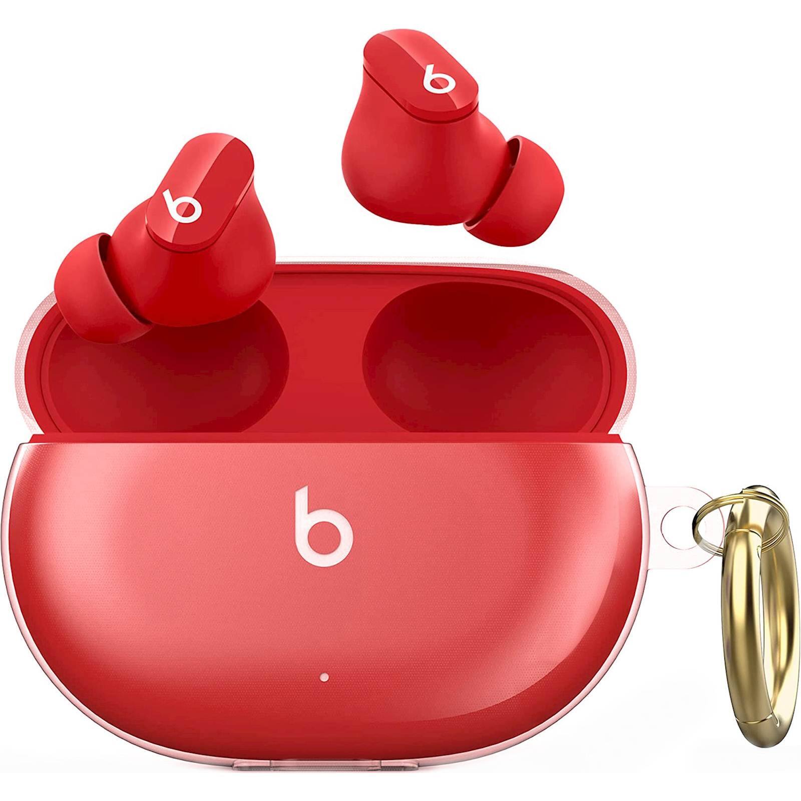 Alt View 11. SaharaCase - Hybrid Flex Case for Beats by Dr. Dre - Beats Studio Buds and Buds+ - Transparent Pink.