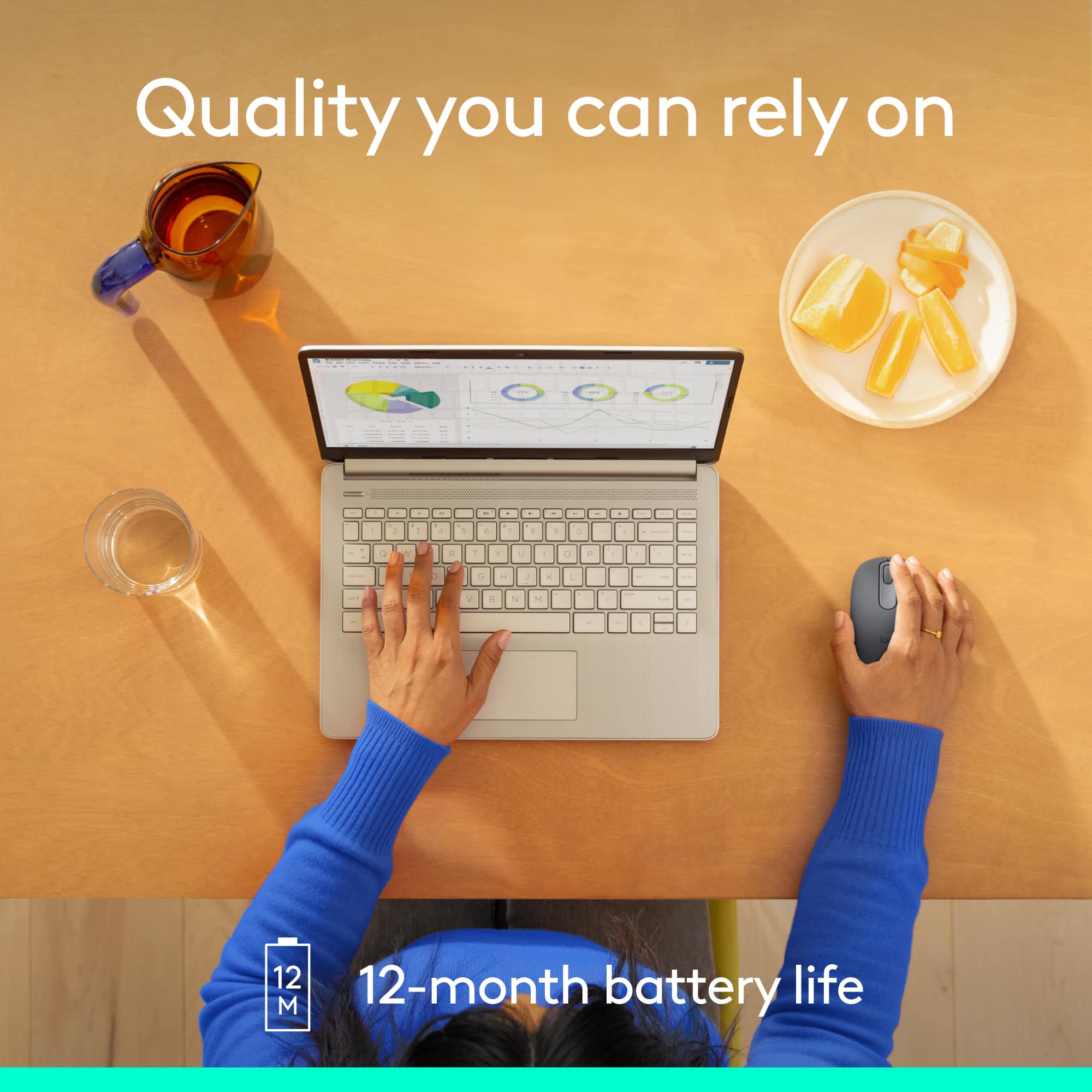 Quality you can rely on - I - 12-month battery life.