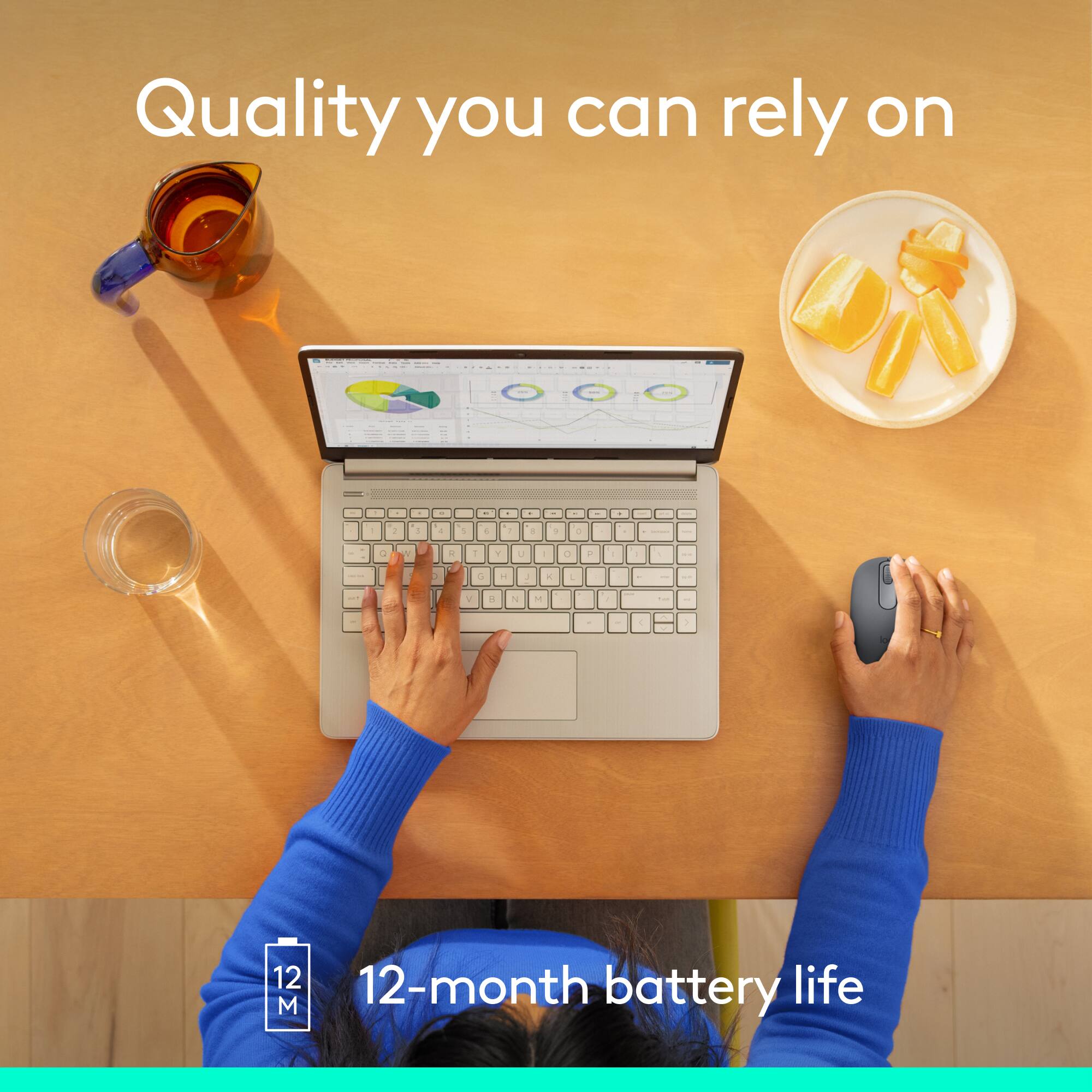 Quality you can rely on - I - 12-month battery life.