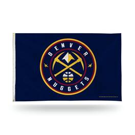 Rico Industries - Denver Nuggets Basketball 3X5 Indoor Outdoor Banner Flag with grommets for hanging - Multi