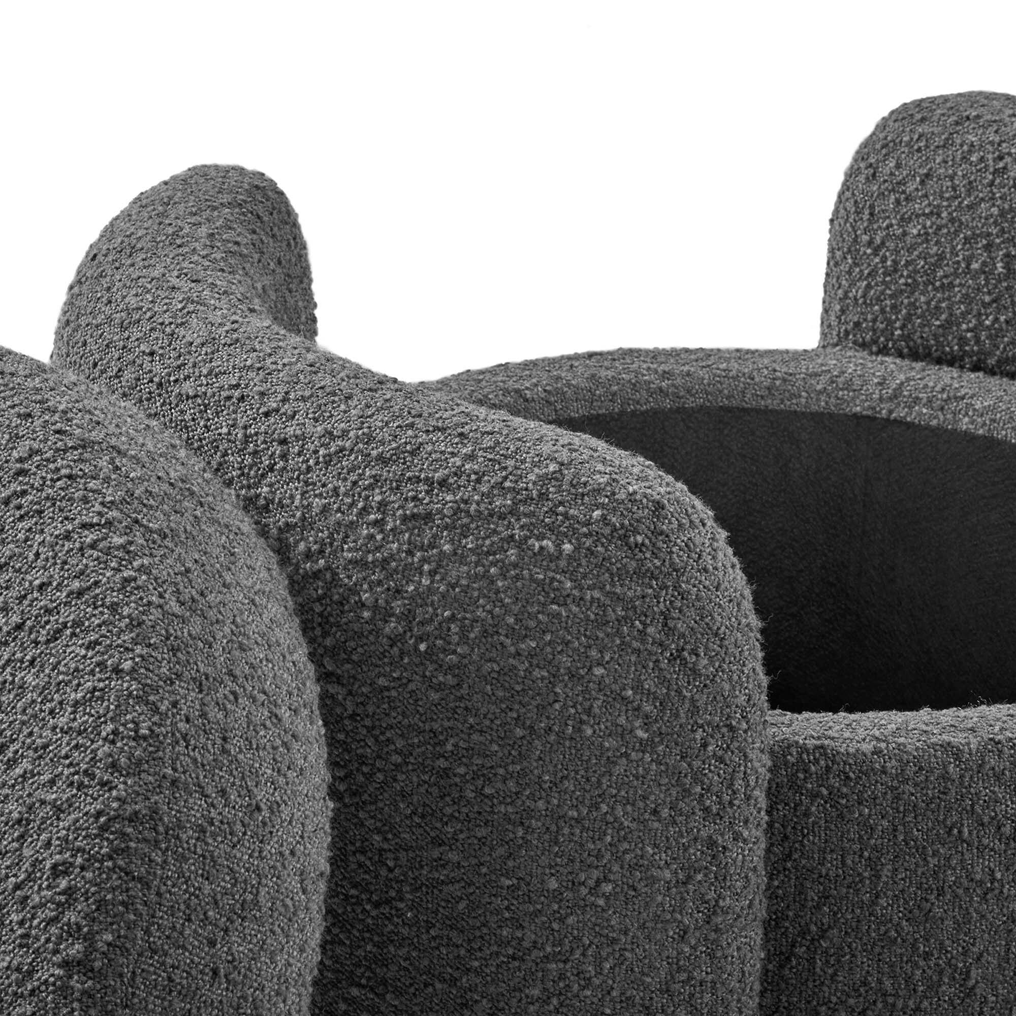 Alt View 5. Modway - Nebula Boucle Upholstered Ottoman by Modway - EEI-5561-CHA.