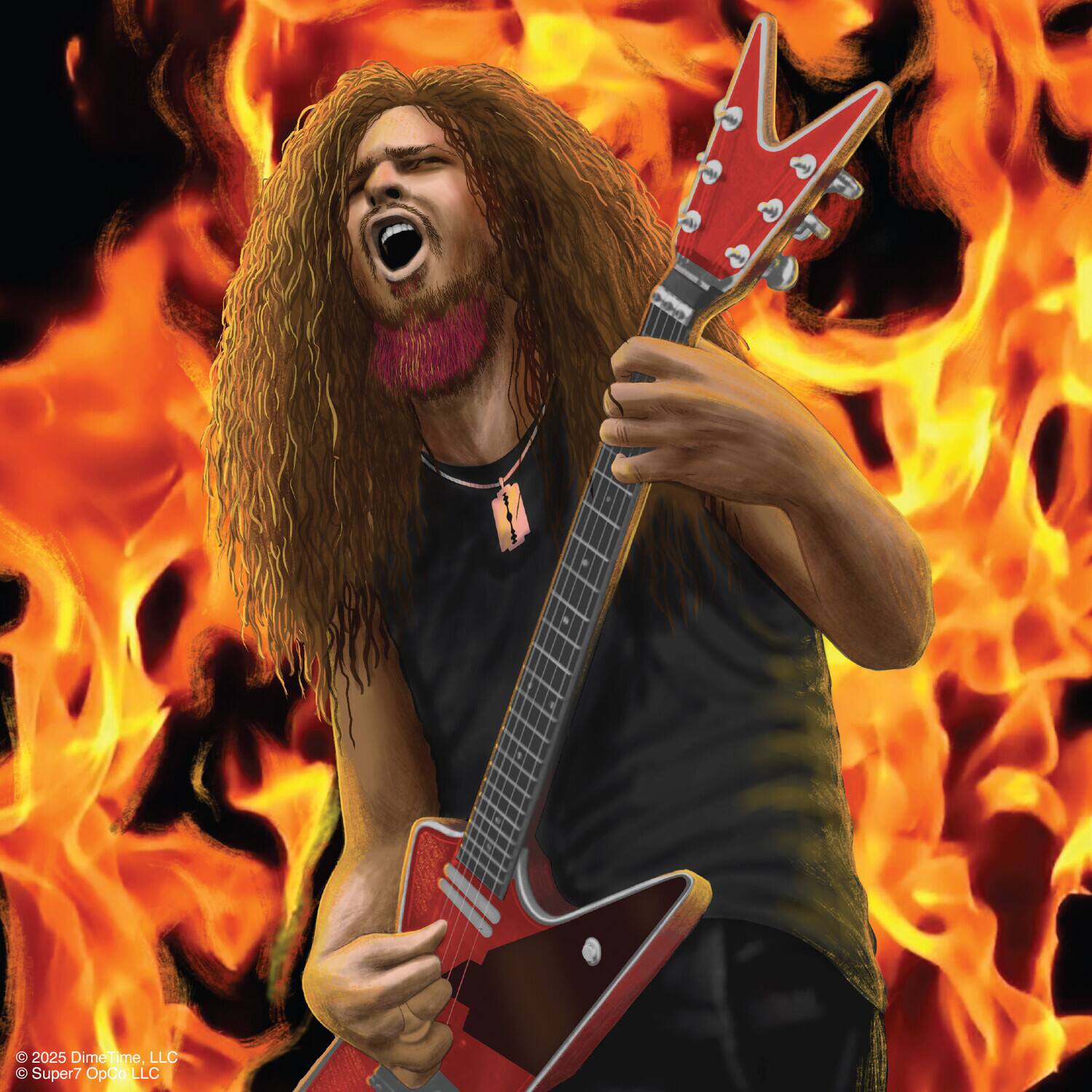 Dimebag Darrell Super7 Dimebag Darrell ReAction Figures Wv1