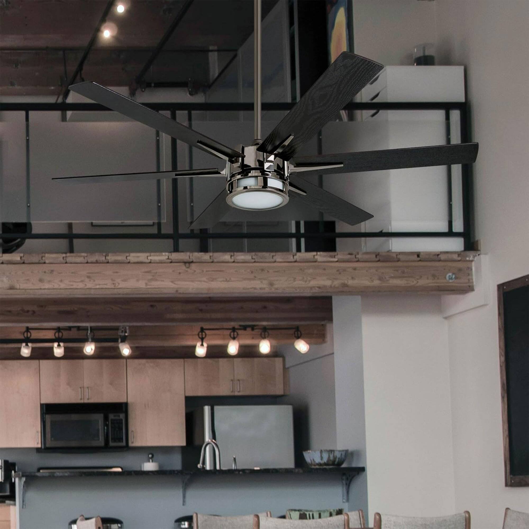 Alt View 1. Honeywell - Honeywell Kaliza Ceiling Fan with Quiet Motor and Remote Control, 56", Gun Metal - Gun Metal.