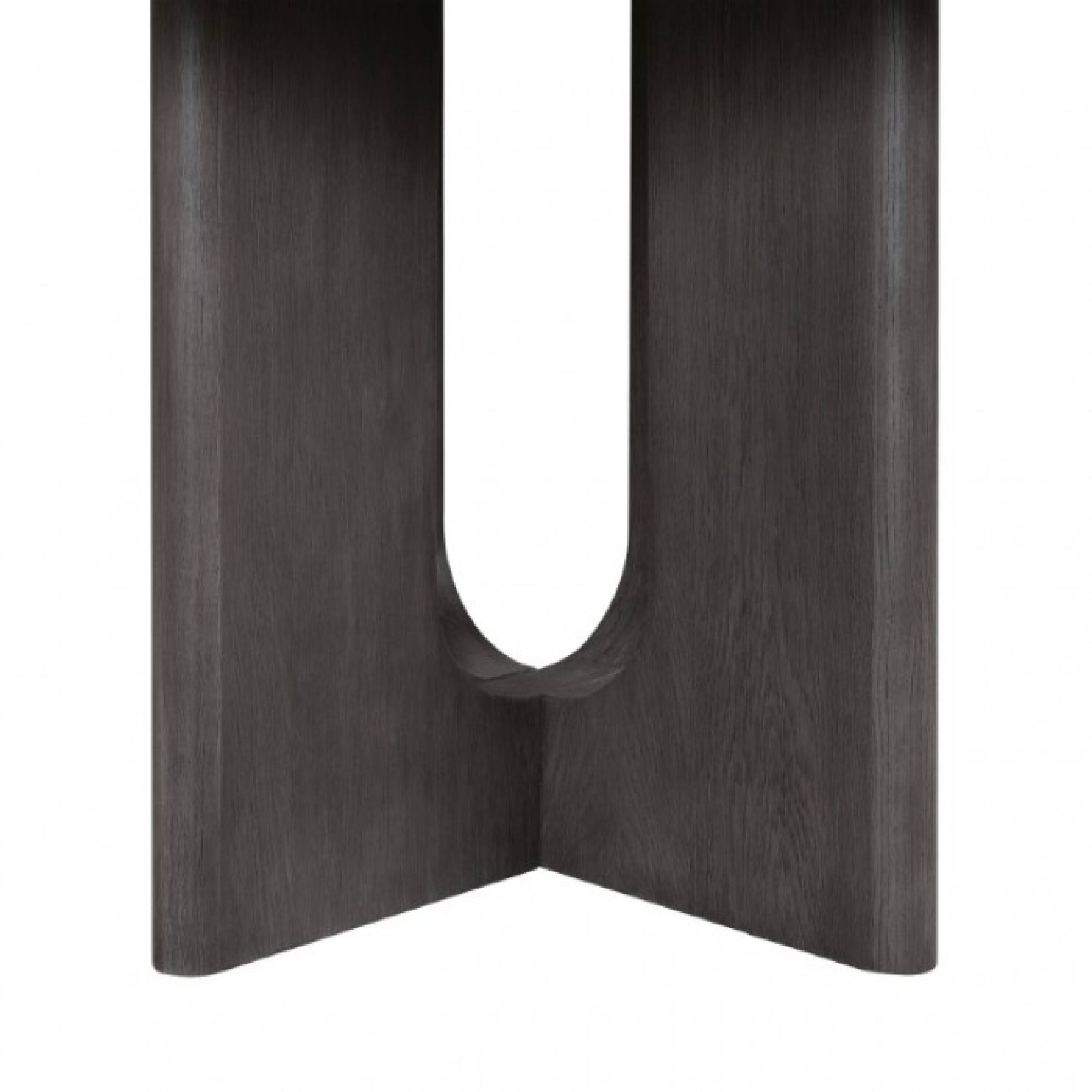 Alt View 2. Manhattan Lane - Zoko Square Counter Height Dining Table, Pedestal Base, Ash Gray Wood - Ash Gray.