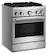Angle. KitchenAid - 30 in. Wide 4 burners 4.1 cu. ft. Slide-In Gas True Convection Range with 4 Burners, Dual Fuel, No Preheat Air Fry Mode - Stainless Steel.