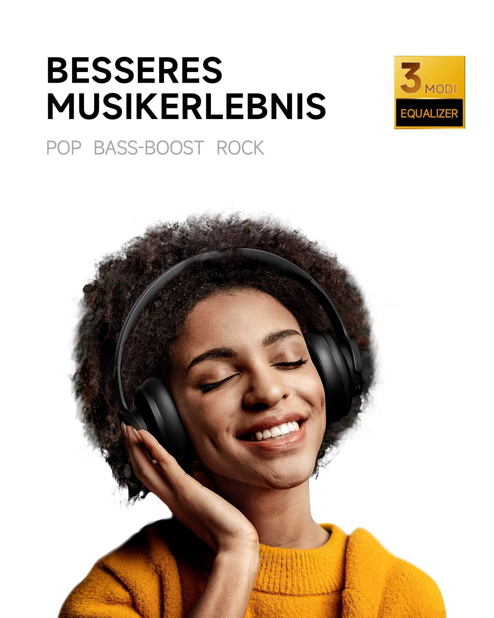 BESSERES MUSIKERLEBNIS  
POP BASS-BOOST ROCK  

3 MODI  
EQUALIZER