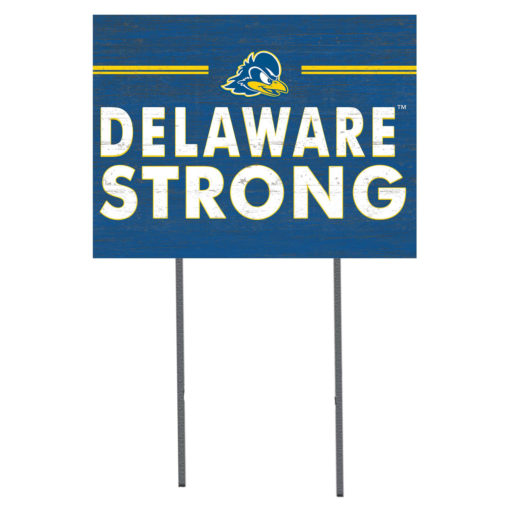 Delaware Fightin' Blue Hens 18'' x 24'' I Chose Lawn Sign