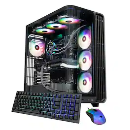 iBUYPOWER - Trace Gaming Desktop PC - AMD Ryzen 7 9800X3D, NVIDIA GeForce RTX 5070Ti 16GB, 32GB DDR5 RAM, 2TB NVMe SSD_TBA7N57T01 - Black