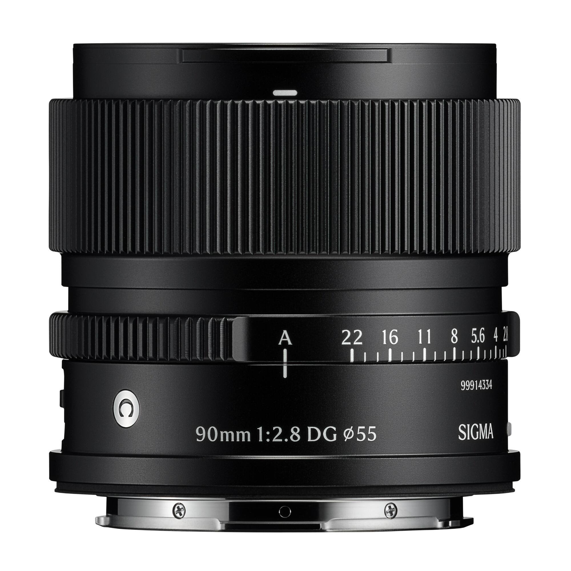 Sigma - 90mm F2.8 DG Black Contemporary Lens for L Mount - Black