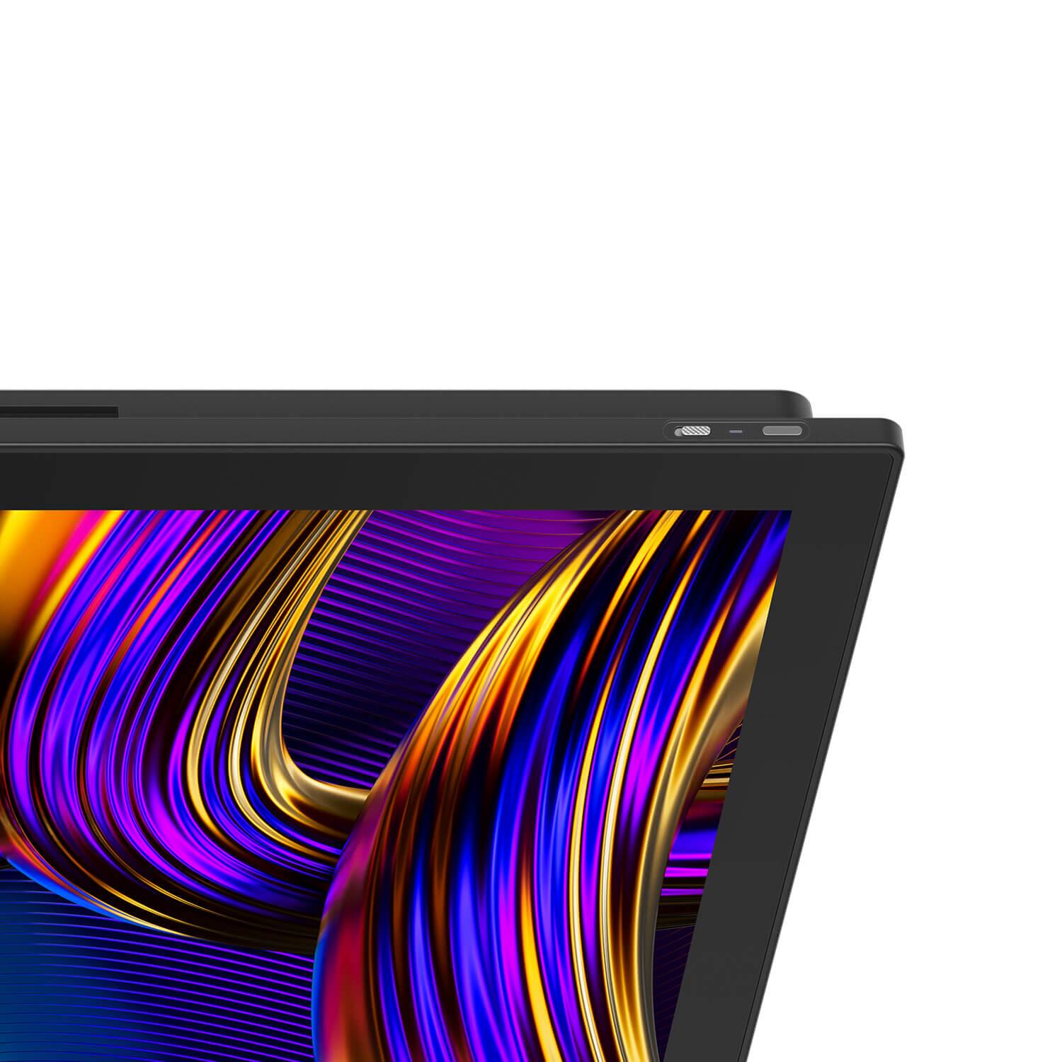 Back. Huion - Kamvas Pro 27 4K UHD 144Hz Pen Display for Professional Creators - Black.