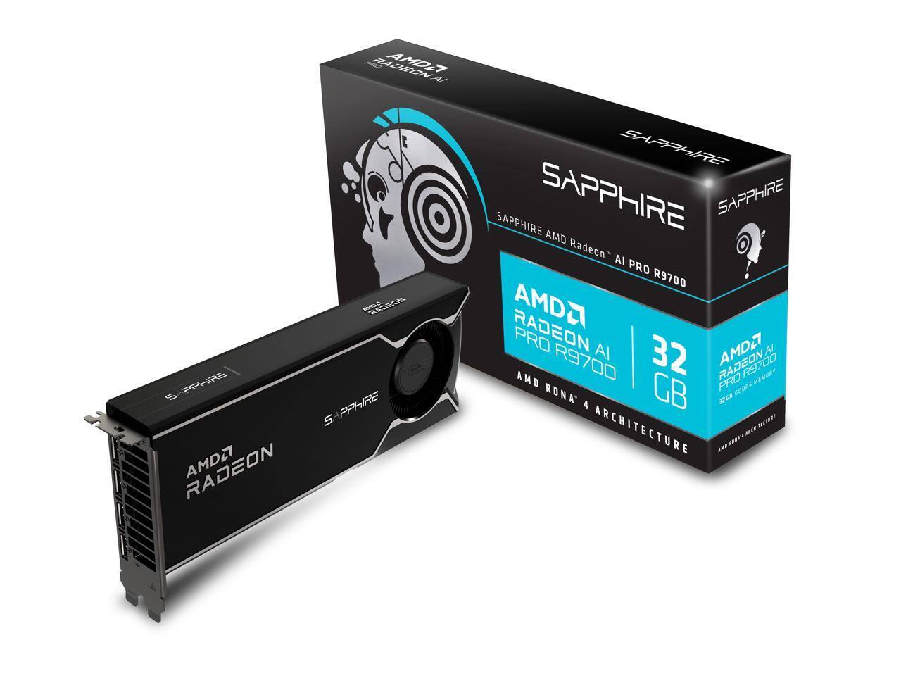 AMDA A t AAD RADEON S PPHIRE SAPPHIRE RADEON AMD27 SAPAHIRE SAPPHIRE SAPPHIRE SAPPHIRE AMD Radeon AI PRO R9700 AMD RADEON PRO AI AMD27 A/ R9700 32 R9700 MEMORY AMD PRO RONA GB CORE 4 FCE ARCHITECTURE TR ROE N